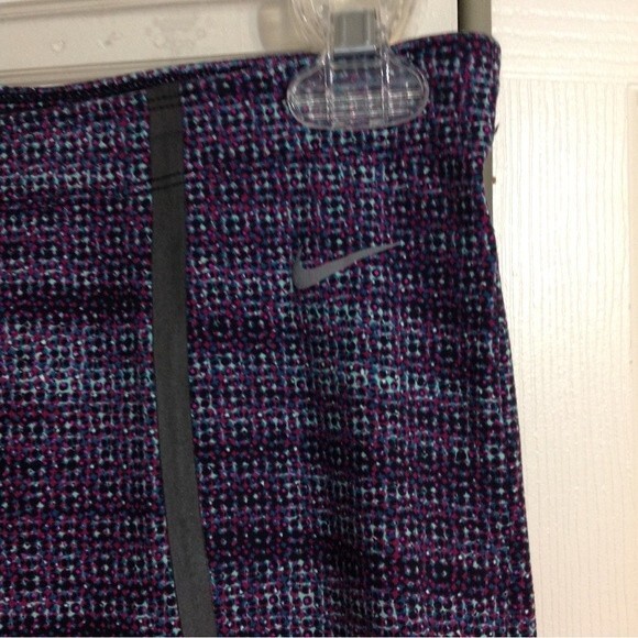 NIKE DRI-FIT Size Small Purple Gray Mint Cropped Workout Leggings Athletic Gym - Picture 3 of 9